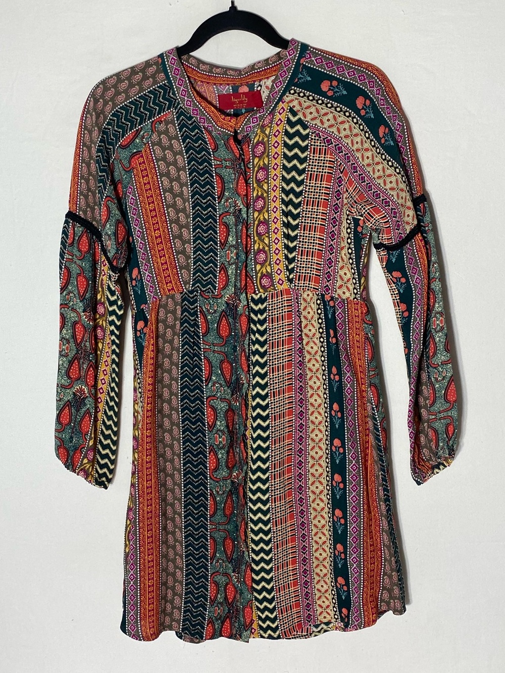 Tigerlily Shakeela Patchwork Shirt Dress 2 Boho Festival Dopamine Cottagecore